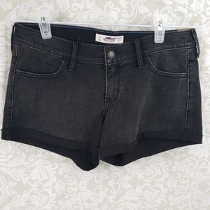 Black Hollister Jean Shorts Size 11 W 30